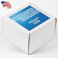 Full Color Printed Corrugated Box Small 6x6x4 For Mailers, Gifting And Kits (5x5 Center Print, 4/0, Matte)