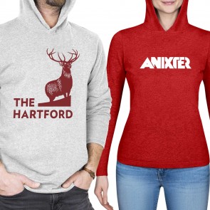 140GSM Long Sleeve Performance Hooded T-Shirt