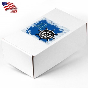 Full Color Printed Corrugated Box Medium 11x6.5x4 For Mailers, Gifting And Kits (5x5 Center Print, 4/0, Matte)