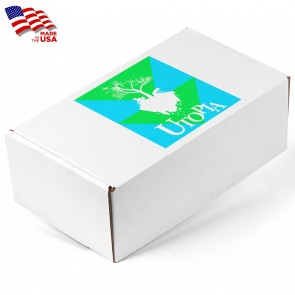 Screen Printed Corrugated Box Medium 11x6.5x4 For Mailers, Gifting And Kits (White Box Print, 1/0, Matte)